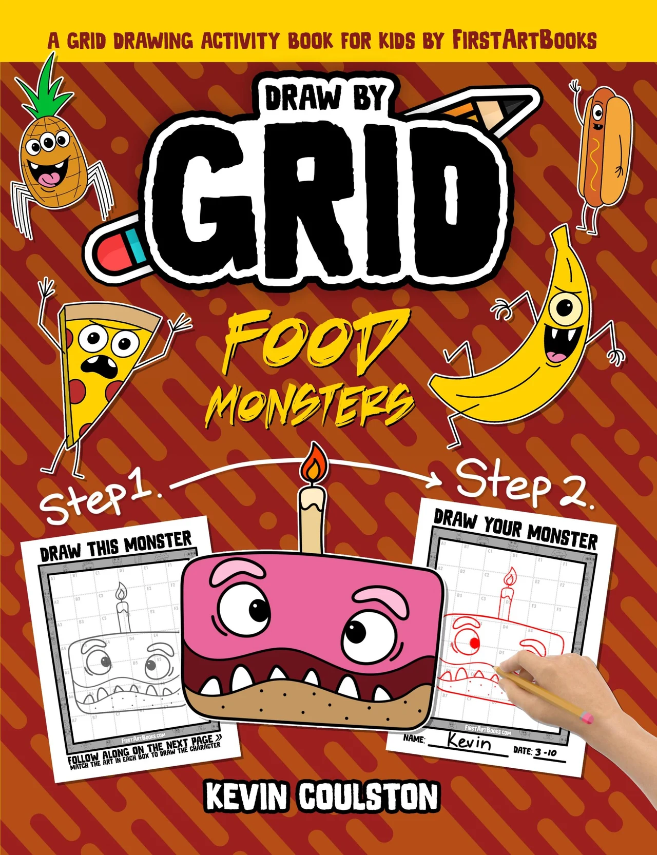Draw by Grid: Food Monsters book cover