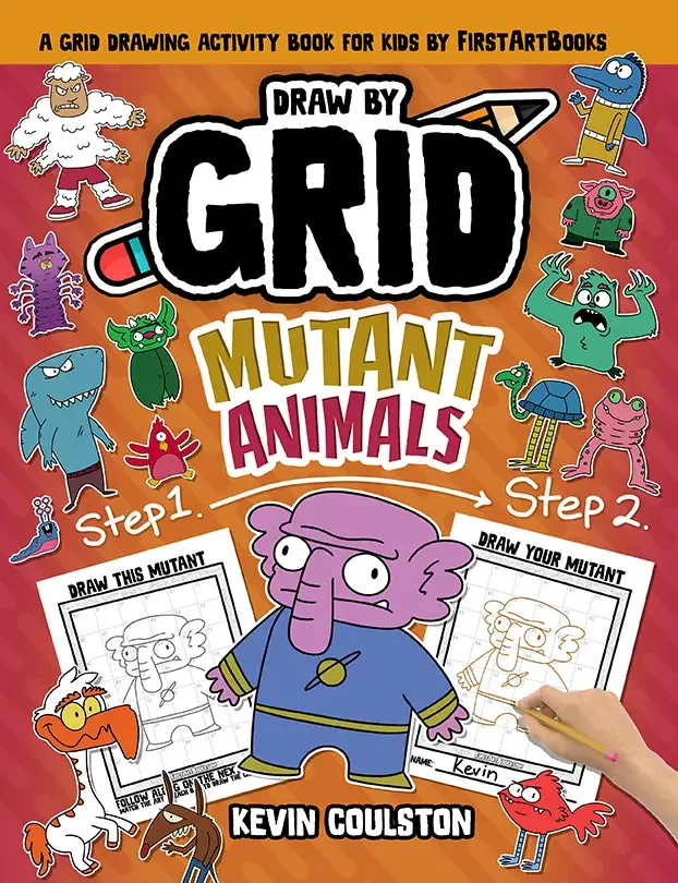 Draw by Grid: Mutant Animals book cover