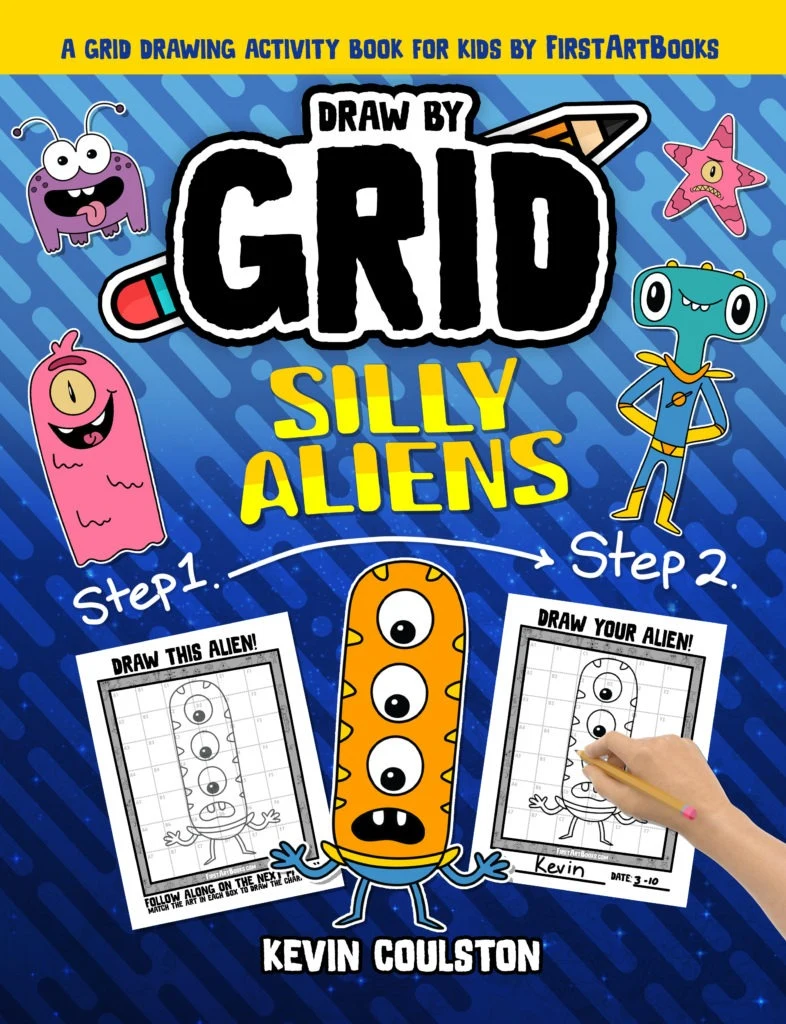 Draw by Grid: Silly Aliens book cover