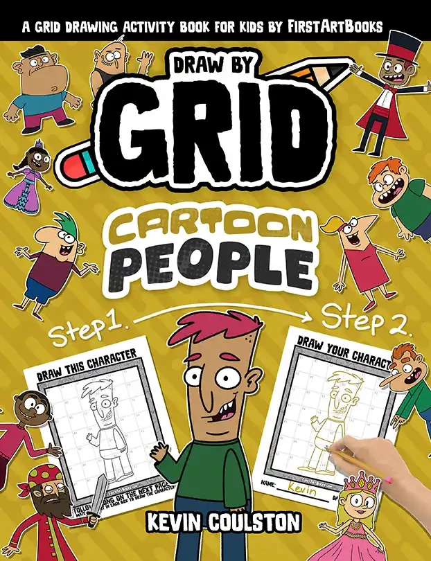 Draw by Grid: Cartoon People book cover