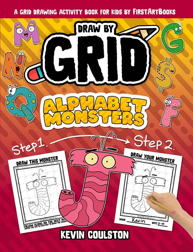 Draw by Grid: Alphabet Monsters book cover