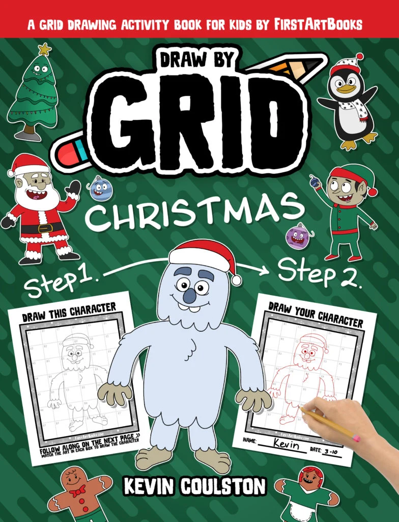 Draw by Grid: Christmas book cover